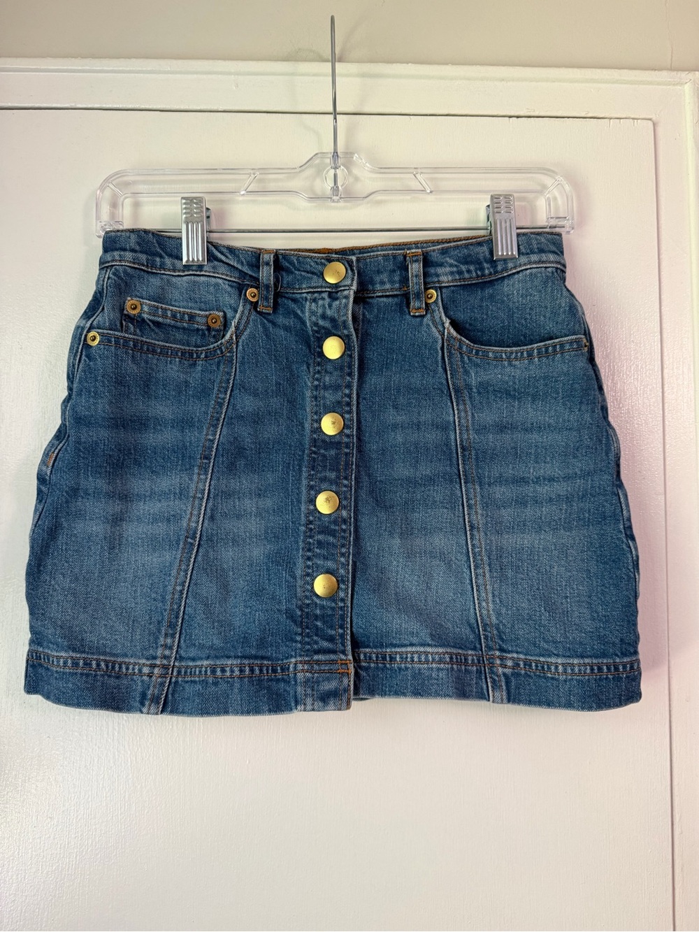 CREWCUTS Girls Button Denim Skirt - Size 12